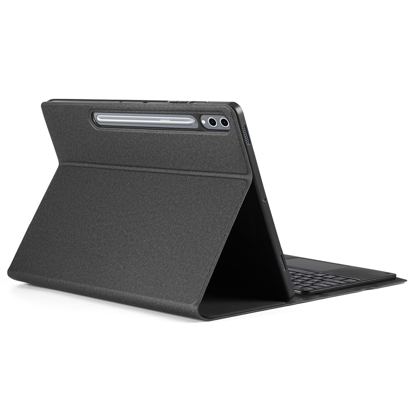 

DUX DUCIS For Samsung Galaxy Tab S9 Ultra PU Leather Case Stand Tablet Cover with Touchpad Detachable Keyboard A
