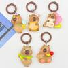 Glow-in-the-Dark Capybara Resin Keychain for Backpacks