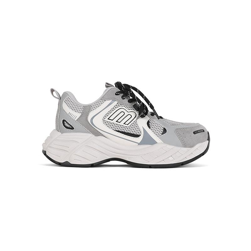 

Cowhide version~ Thick sole increases height, spring and summer breathable dad shoes for women 2025 spring new soft sole not tired feet casual shoes 35