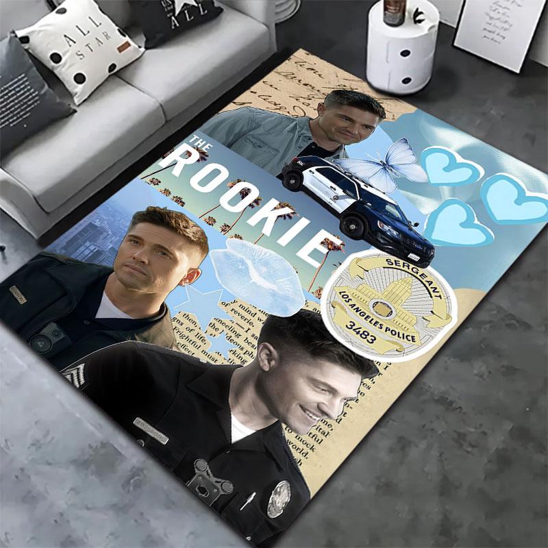 THE ROOKIE Carpet Rug for Living Room Bedroom Home Sofa Decoration,Kids play Non-slip Floor Mat