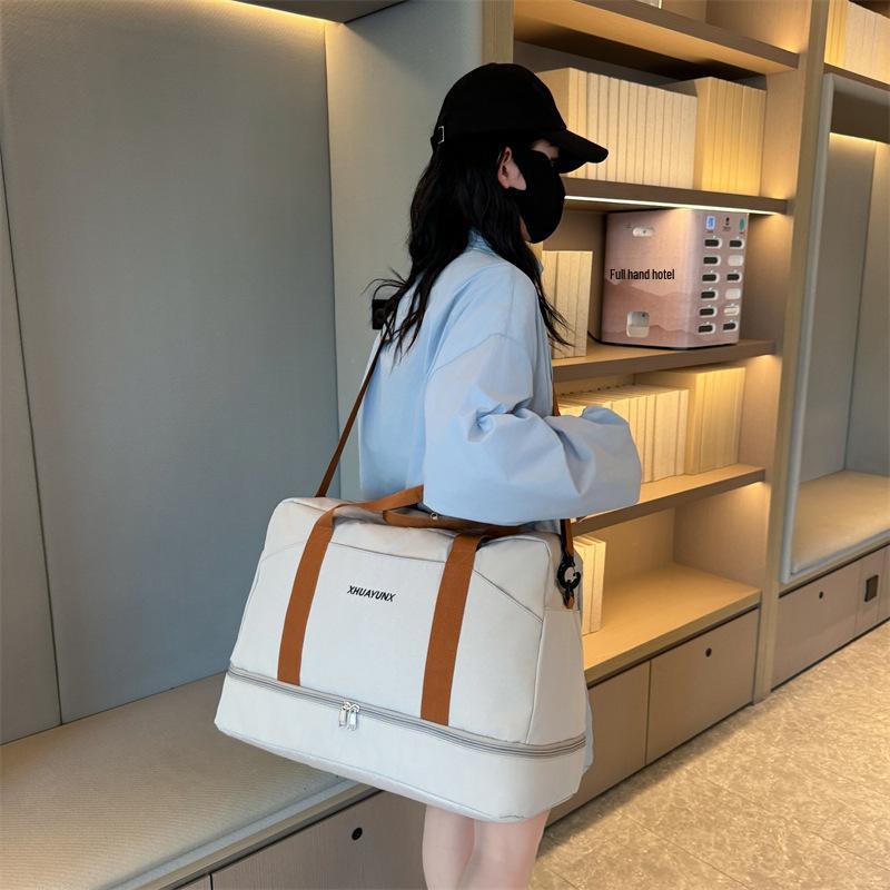 Women's Large Capacity Travel & Shopping Bag - High-End Portable Luggage for Clothes Storage