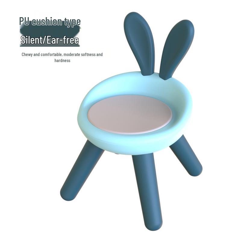 Children's Cute Squeaky Stool with Backrest - Ideal for Dining, Play, and Kindergarten