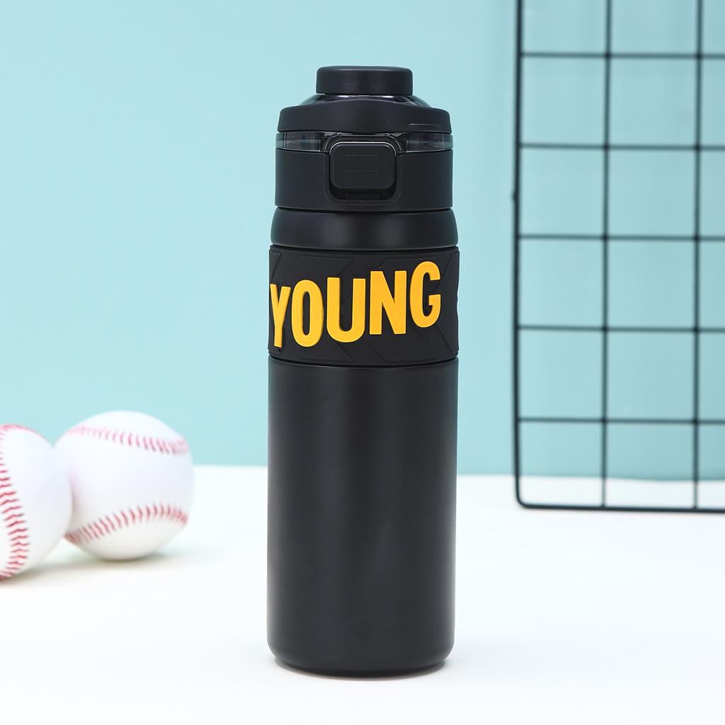 New High Appearance Level Stainless Steel Cup Student Water Cup Double Shot Jump Thermos Cup Women's Large Capacity Cup