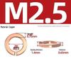 Pure Red Copper All-Copper Spring Washer, Bronze Round Washer Screw Metal Washer GB93