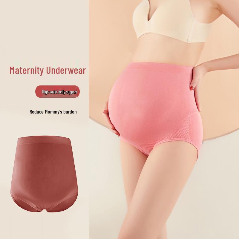 High-Waisted Maternity Support Briefs: Mid-Late Pregnancy, Comfortable & Breathable