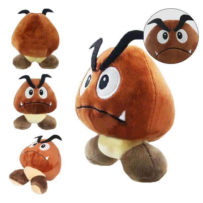 6 Super Mario Brossad Goomba Stuffed Plush Doll Toy Cute Gift Doll Hot