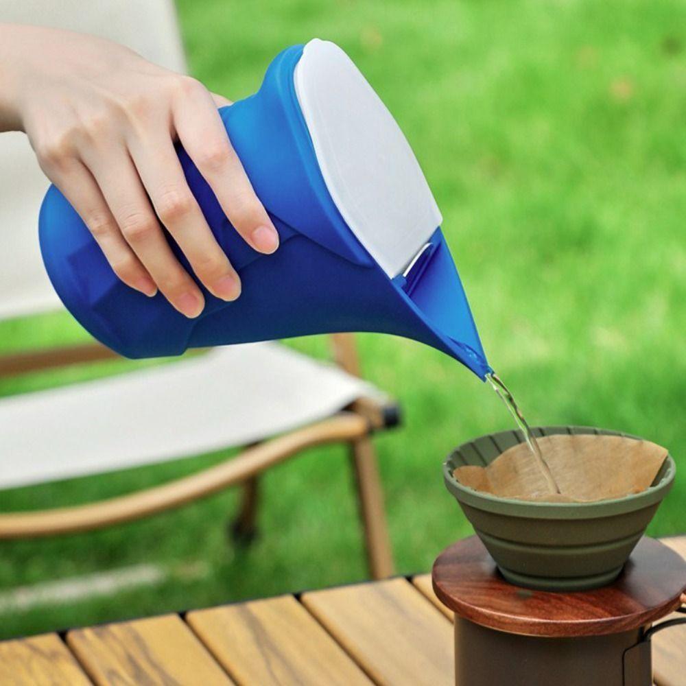 Spitzes Design Tropfkaffeekanne Silikon Kaffeekochtopf Reise