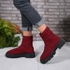 Fashion New Women Luxury Brand Plus Size Women's Boots Socks Shoes Women's Thick Bottom Casual Knitted Ankle Boots Size 36-43