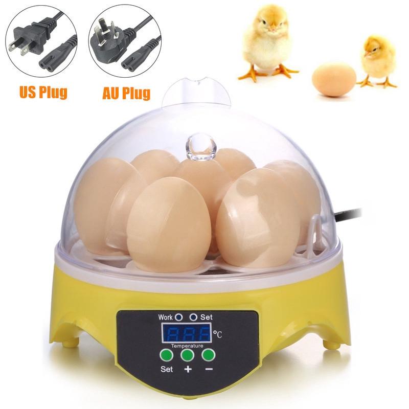 7 Eggs Capacity Incubator Mini Egg Incubator Brood Machine Chicken Duck Hatcher Electronic Automatic Incubator Brooder New
