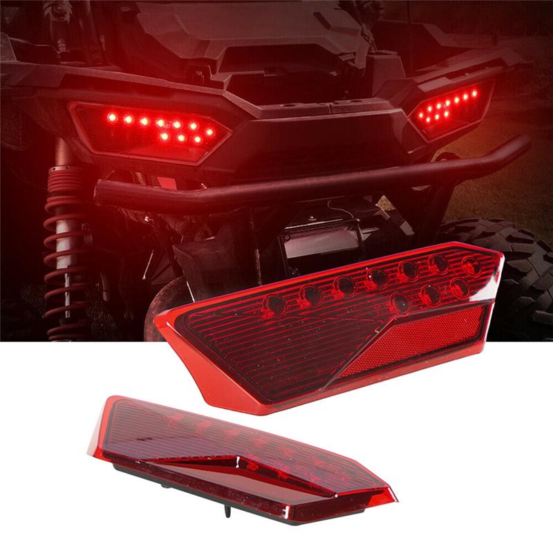 2PCS Red LED Tail Lights For Polaris RZR 1000 900 XP 4 Turbo 2014- 2412341 2412342