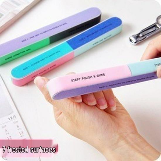 

Seven-Sided Multifunctional Nail Buffer and Polishing Tool Short 14*2*1.6CM 1500/box
