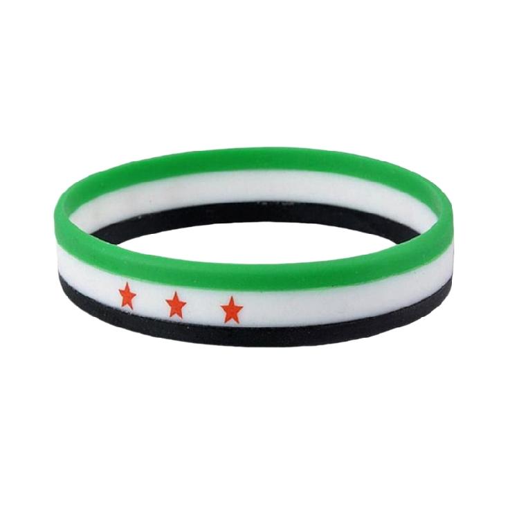 Multicolor Silicone Wrist Band Sports Casual Bangle Bracelets Motivational Suitable for Sports Concerts
