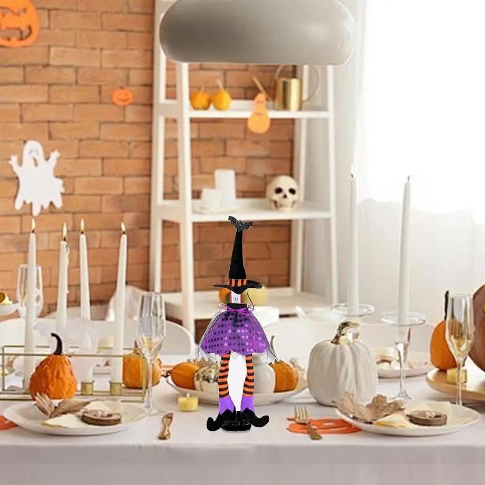Reusable Witch Long Leg Wine Bottle Cover Scary Champagne Wine Bag Wine Pouch Gift  Party Favors