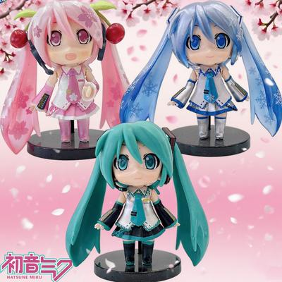 Hatsune Miku Χαριτωμένο Ροζ & Πράσινο Φιγούρα Anime Μικρό Διακοσμητικό Γραφείου Χαρακτήρας Διακόσμηση Σπιτιού Ιδανικό Δώρο Γενεθλίων για Παιδιά & Ενήλικες