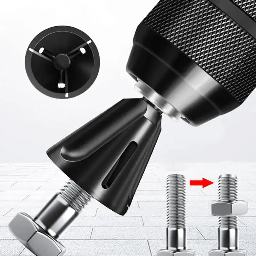 1pc Deburring External Chamfering Machine Outer Circle Chamfering Thread Fillet Trimming Screw and Bolt Trimming Drilling Tool