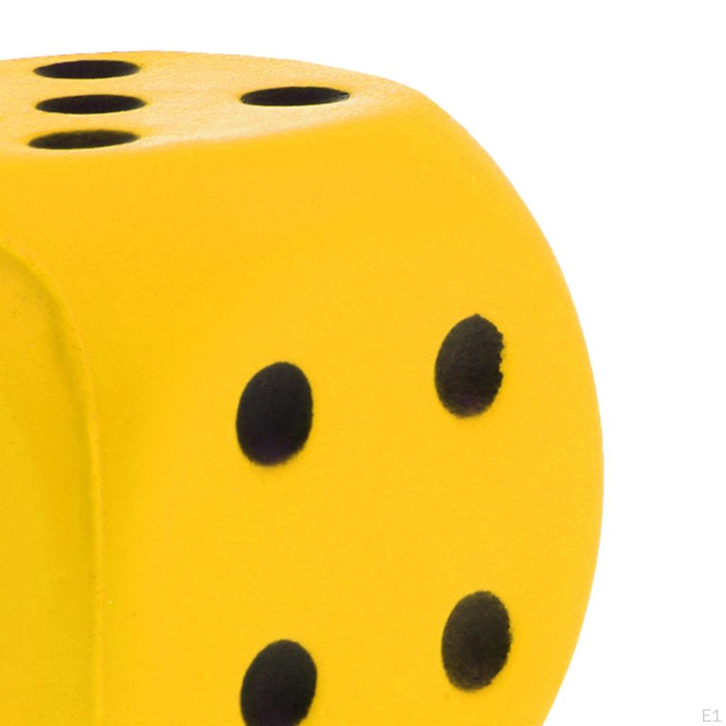 Kostki Kropkowane 4cm Zabawki Edukacyjne dla Dzieci 6-ścienne do Domowych Gier Żółte