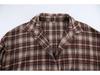 2024 European Retro Plaid Long Women's Shirt