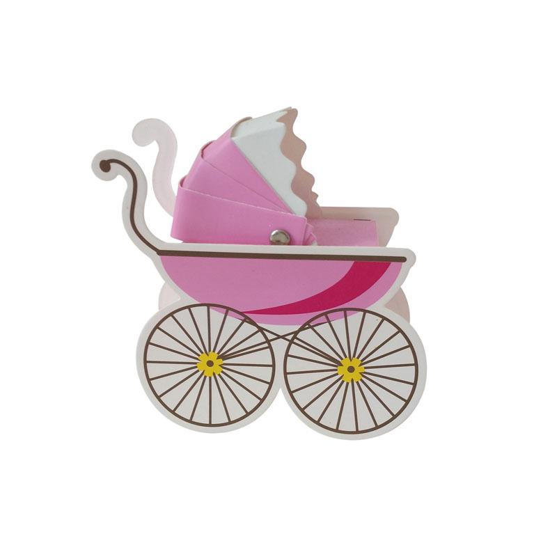 

Stroller Happy Candy Box, Personalized Trolley Baby Birthday Candy Box, First-Year Gift Carton розовый