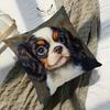 2D Flat - 1pc Pillowcase, Cavalier King Charles Spaniel Puppy Pillowcase, Soft And Smooth Texture Polyester Short Plush Fabric, Single-Sided Printed P