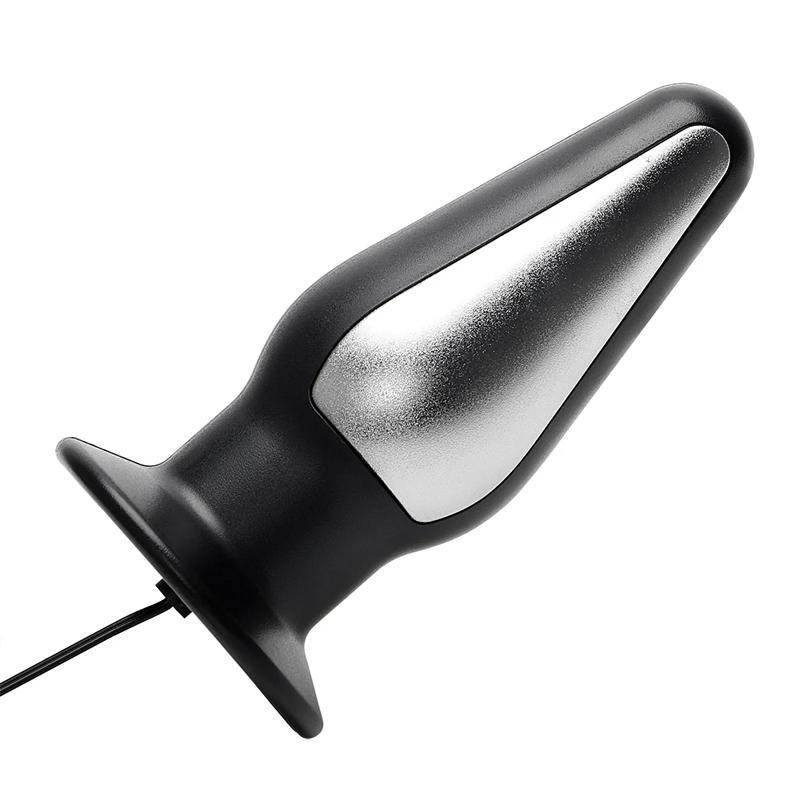 Anal Plug 51mm Electric Shock Stimulator Dilator For Men Women Dildo Vaginal Ball Couples Adult Toys