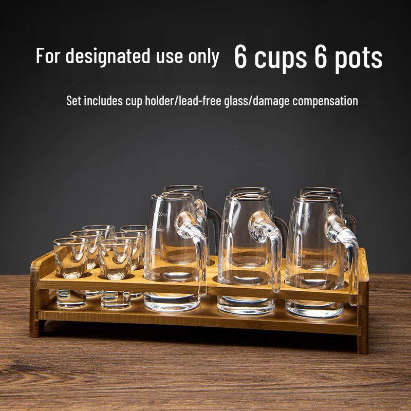 Crystal Baijiu Decanter & Shot Glass Set