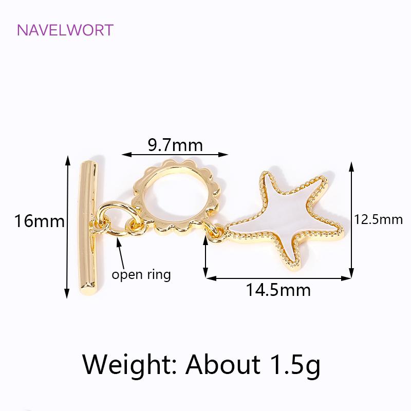 Multi Types Trendy 18K Gold Plated OT Clasps Toggle Clasps Connector For Bracelet Necklace Making DIY Jewelry Accessories