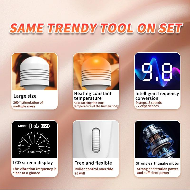 Vibradores para Mujeres - Juguete Sexual Varita Mágica AV con Función de Calentamiento para el Orgasmo y la Masturbación - Vibrador Dildos para Adultos Coquetos