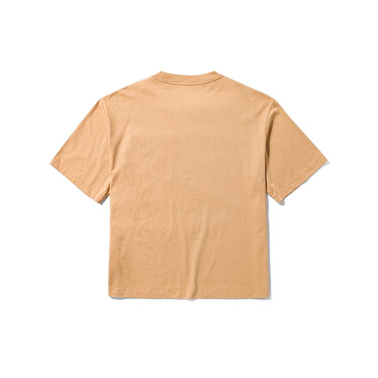 Timberland Casual Loose Short Sleeve T-Shirt Unisex Tops Light-Wheat A4175-EH3