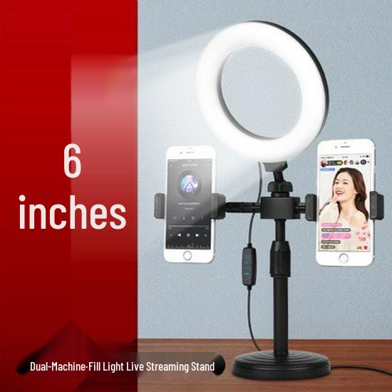 LED Clip Ring Light with USB, Detachable Bracket, and Desk Lamp Conversion
