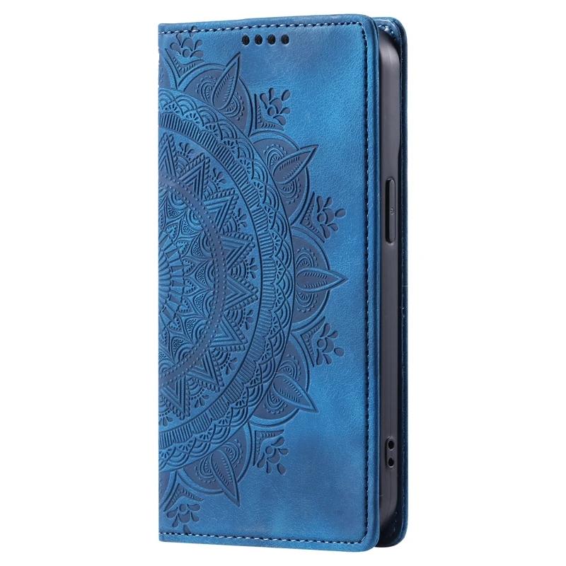 Magnetic Case For Samsung Galaxy S24 FE Case Mandala Leather Phone Cover On sFor Samsung S24 FE S 24FE SM-S721B Fundas Coque