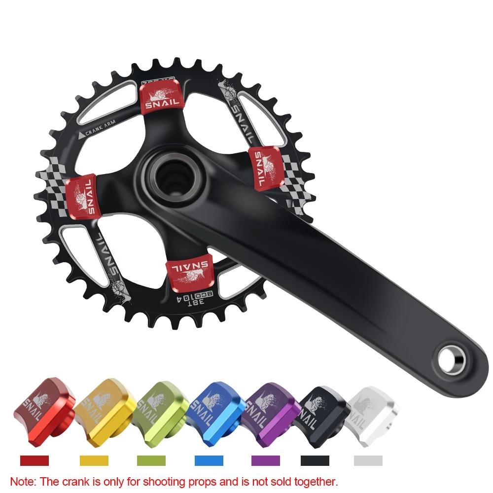 Nut Bicycle Part MTB Road Bike Chainwheel Screws Chainring Bolt Square Plate Nail Crankset Bolts