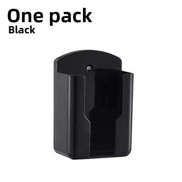 

No punching storage box, air conditioner TV remote control mobile phone storage box, bathroom household wall fixed storage box чорний