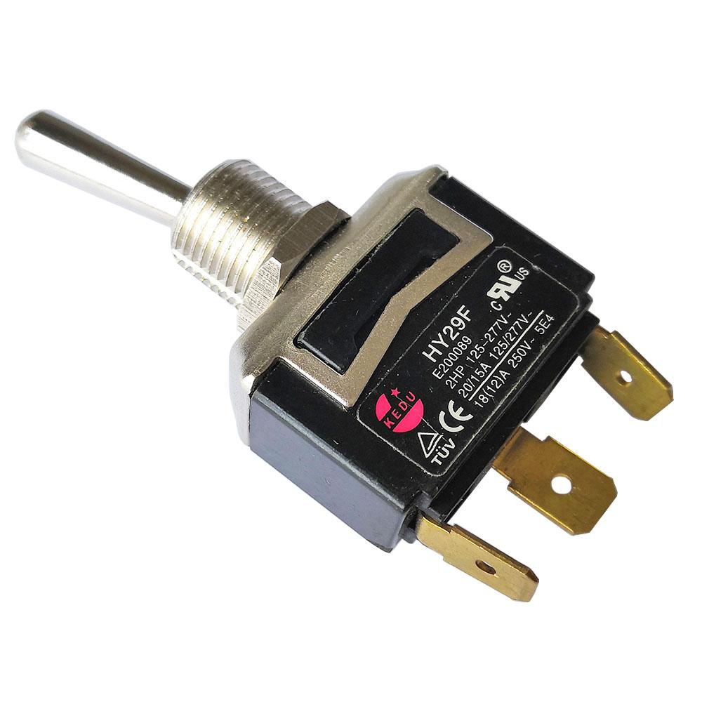 HY29F Comutator Basculant SPST KEDU 18A 3Pini 3 Poziții Comutator Electric pentru Amplificator cu Tuburi