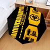 1 Stück Wölfe Fußballclub Emblem Aufdruck Regenschirm Klappschirm, Automatikschirm 8-Rippen für Reisen, Camping Fan Geschenke Weihnachtsgeschenke