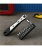 Right Angle Screwdriver Set T25, Mini Ratcheting 90 Degree Offset Wrench Kit, Pocket Tool for DIY Repair, Low Profile Bit Socket