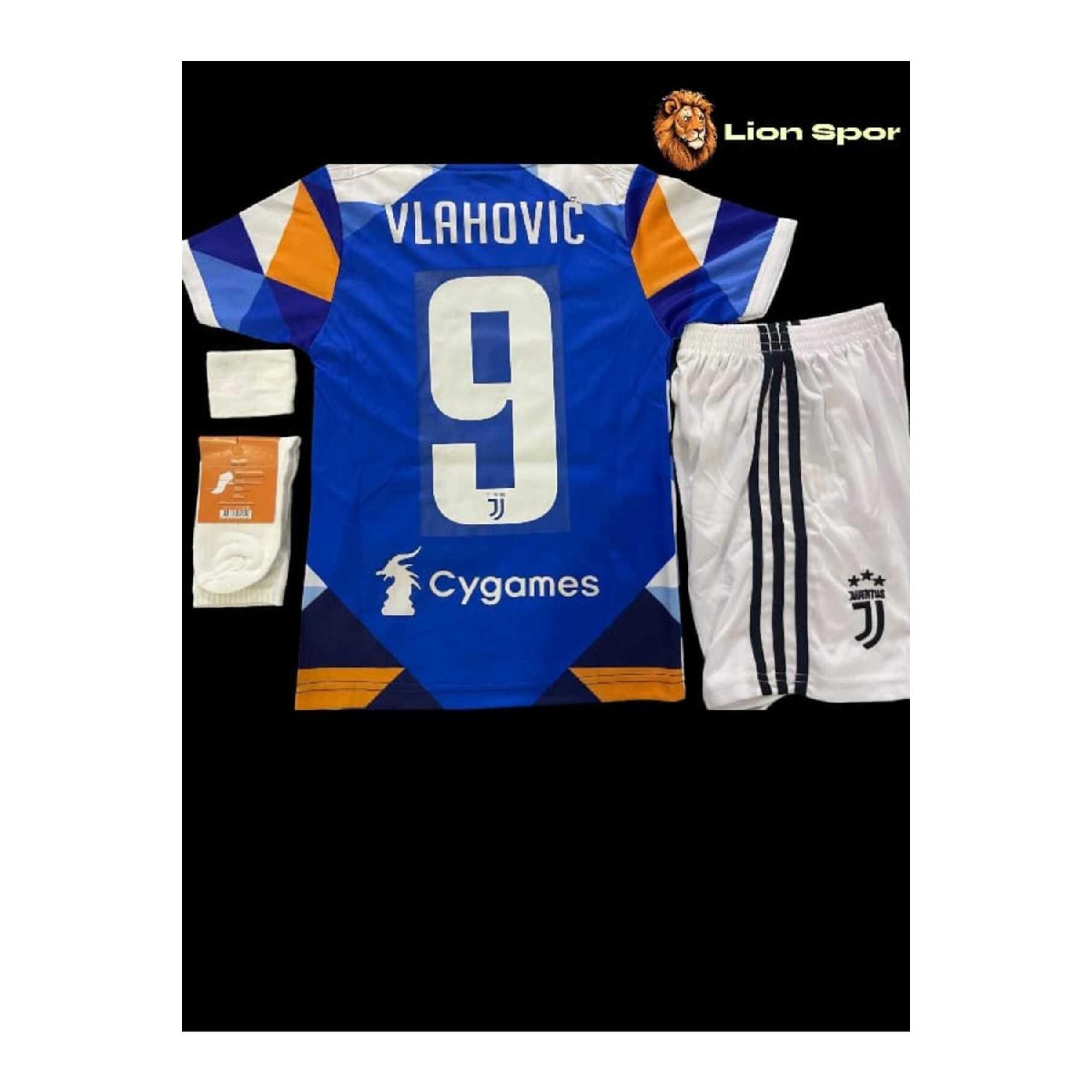 

Детский комплект из четырех предметов Duan Vlahovic из джерси Astroturf 3-4 Yaş чистый