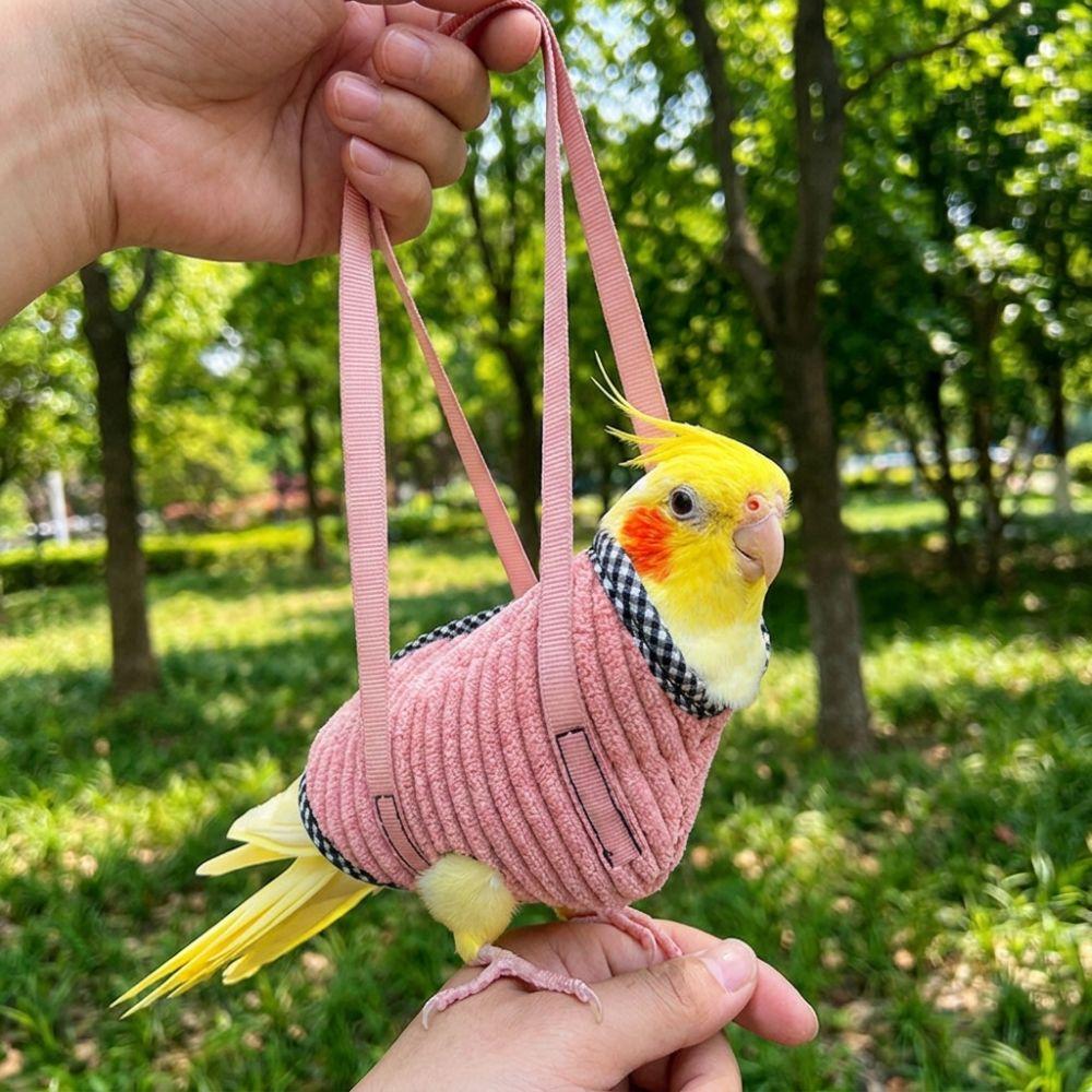 Anti Escape Parrot Walking Bag Portable Parrot Outing Bag Parrot Vest Carrier Outdoor Walks