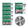 HiKOKI Replacement Blades for Circular 52 Pack of 12 Saws, Woodworking, 165mm, Blades, (Product Code 0023-0561)