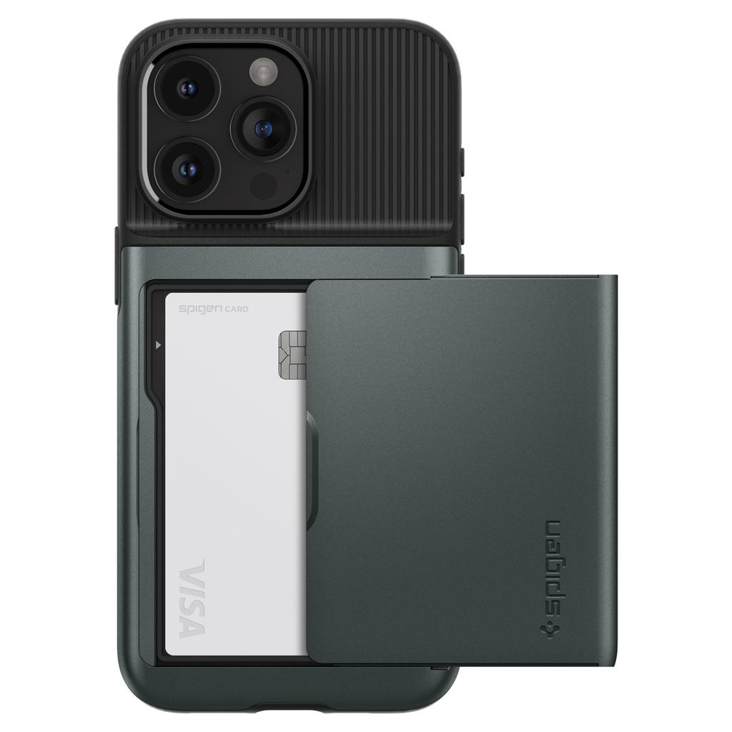 Spigen Slim Armor CS Case for iPhone 15 Pro - Dark Green