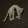 SKEDS Vintage Baroque Style Women Girls Heavy Industry Crystal Castle Tassel Brooch Badges Retro Classic Lady Suit Coat Pin Gift