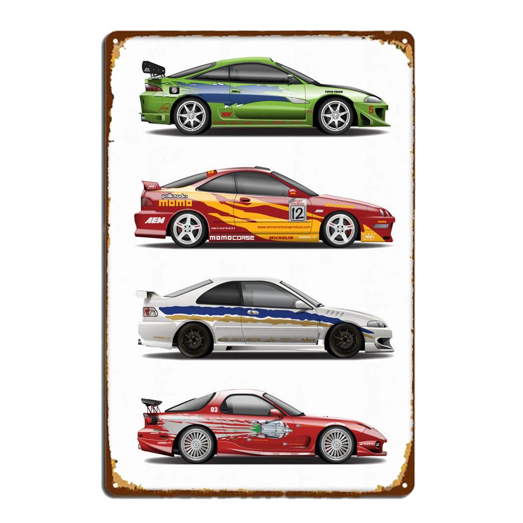 Sportovní vůz AE86 Výkonový parametr Plakát Vintage Plakety Kovová plechová cedule Garáž Bar Dekor Dekor Talíř Umělecký Nástěnný Talíř Pocínované Cedule