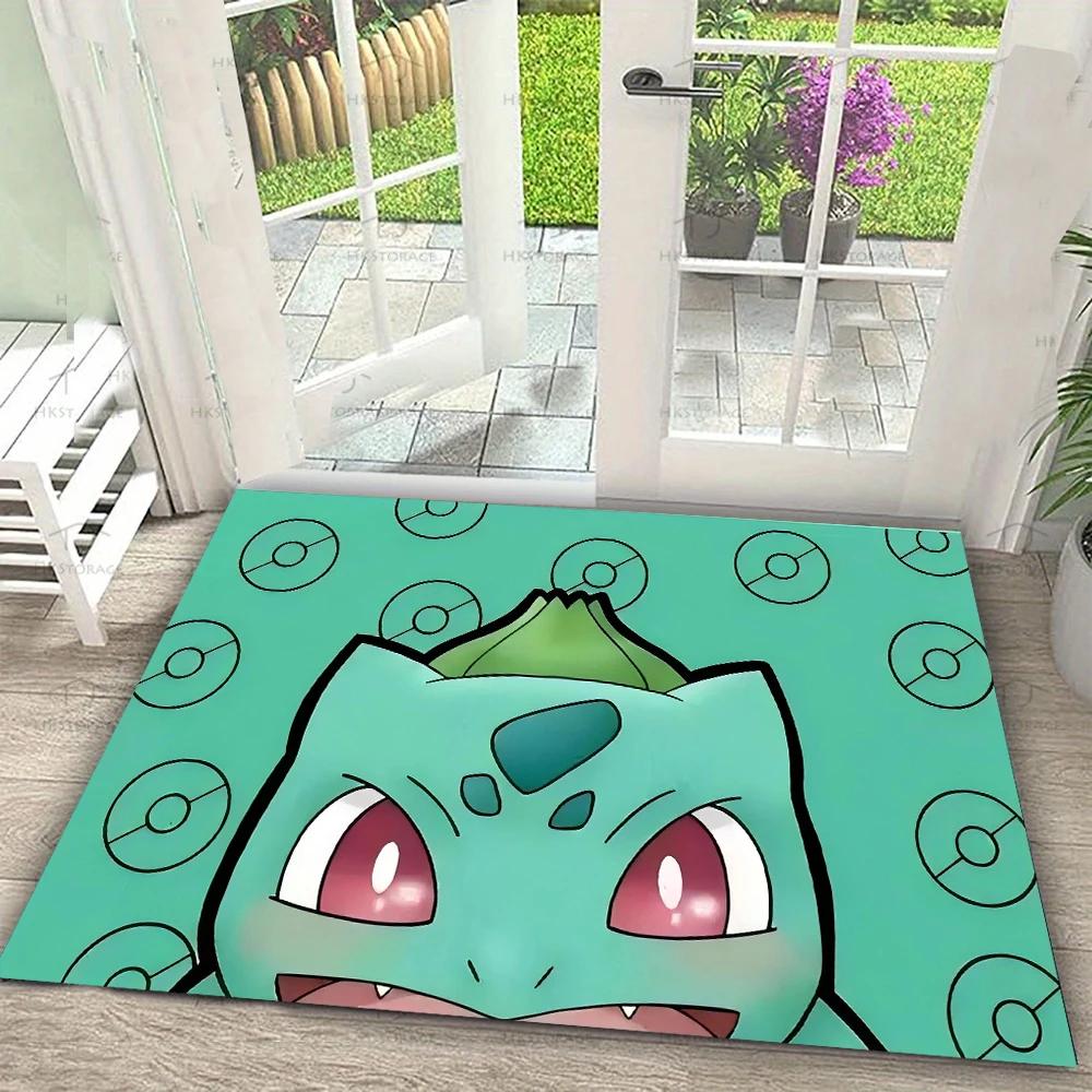 Zerbino con Stampa Pokemon Pikachu Gengar Tappeto Antiscivolo per Soggiorno Camera da Letto Divano Zerbino Tappeto per Pavimento Bambini Decorazione