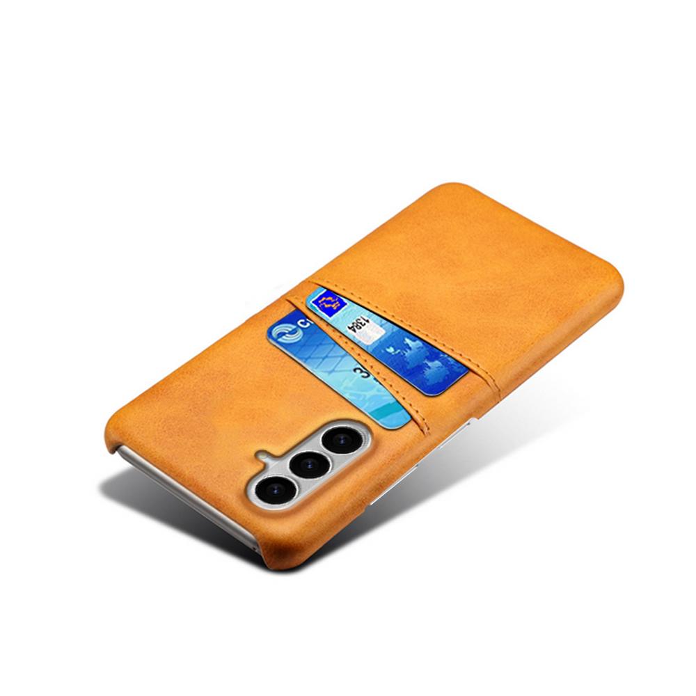 For Samsung Galaxy S26+ Case Dual Card Slots PU Leather + Hard PC Phone Cover