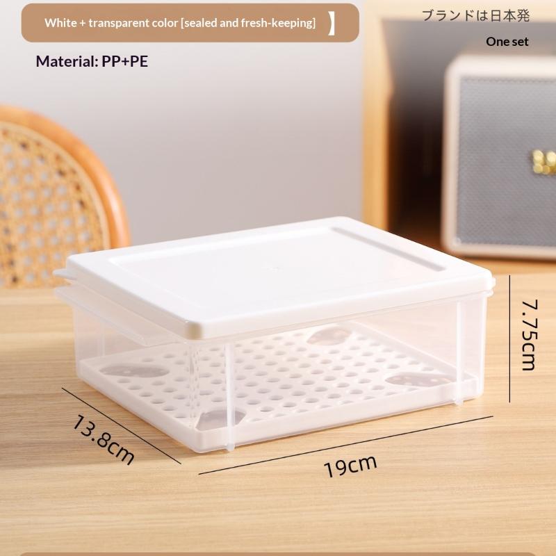1Pcs Sed Bread Storage Box Toast Refrigerator Freezer French Preservation Container Food Storage Covered Partition Box