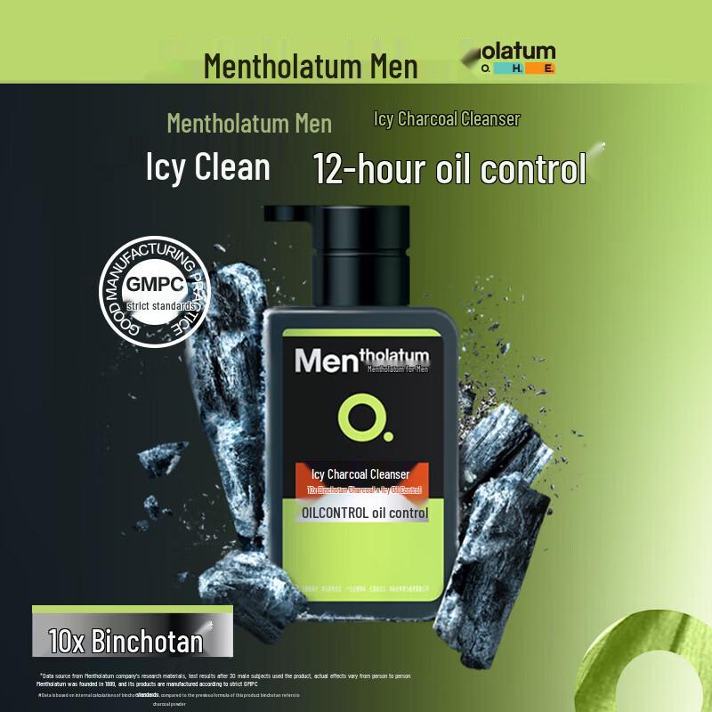 Mentholatum Men's Icy Fresh Charcoal Cleanser