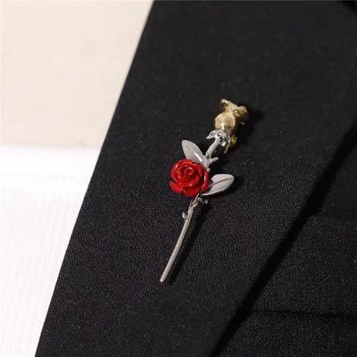 Brooch Rose Flower Little Prince Brooch Pin Brooch Dress Accessory Brooch Women Luxury Lightweight Brooch