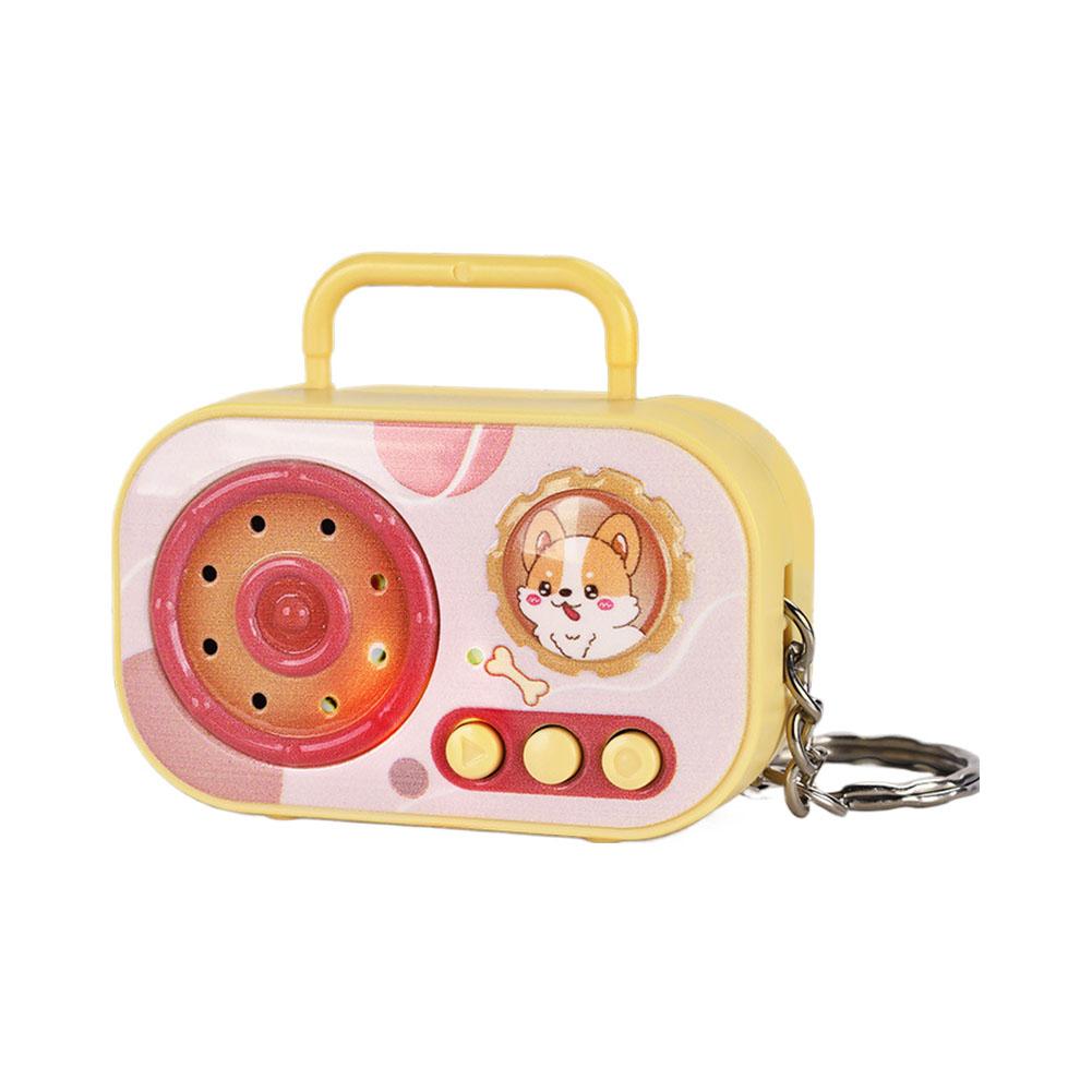 Retro Dyktafon Brelok Wisiorek Nowy Mini Zabawny Radio Nagrywarka Puszka Zabawka Zabawka Dyktafon Prezent Mini Childr P8A8