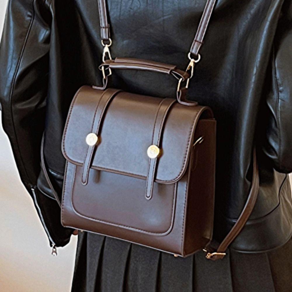 

Fashion School Bag Vintage Backpack Tote Bag Shoulder Bag Commuting E