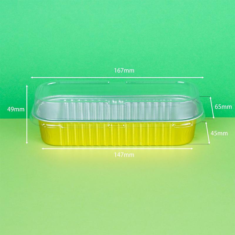 Tin Paper Box Thickened Aluminum Foil Box Packaging Takeaway Box Air Fryer Special Disposable Cheese Baked Durian Box