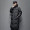 New Women's Down Jacket, Couple Outdoor Cold-proof Clothing, Men's and Women's Long Knee-length Thickened Loose School Uniform